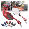 MARZSEFLO Espejo Retrovisor Universal Harlemodificado Motocicleta