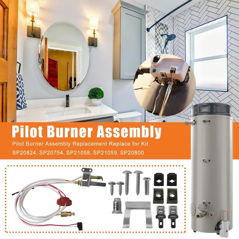 Bedaily Pilot Burner Assembly Replacement Replace for Kit SP20824, SP20754,