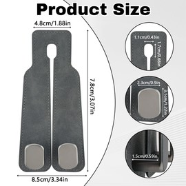 Crocode tears Car Purse Hook, 2Pcs Car Seat Back Storage Hook Metal Car Hooks for Headrest Leather Bag Holder Accessories