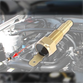 X AUTOHAUX Car Radiator Fan Thermal Switch 1/8 Inch NPT 200 Degree to 185 Degree Off