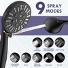 HOWUWEY Dual Shower Heads with Handheld Spray, 7.5" Rainfall Shower