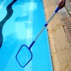 Pool Skimmer Net with Telescopic Pole Removal Leaf Rake Swimming