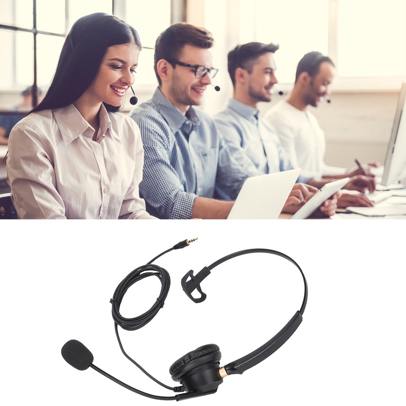 H600‑3.5 Telephone Headset Monaural 3.5mm Jack Business Headset with Mic