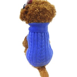 Dog sweater, winter pullover, Dog sweater, clothing dog pullover, winter sweater, Warm and comfortable, Chihuahua pet, Red, Blue, Brown, XS