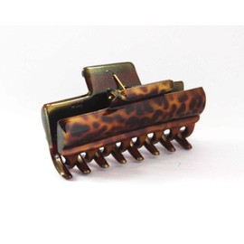 French Shine Hair Claws Tortoise Shell 2.5 Inches Medium Made In France Jaw Hair Clip Accessories R58