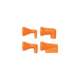 Loc-Line - 41474 Coolant Hose 90 Degree Nozzle Kit, Acetal Copolymer, 4 Piece, 1/4" Hose ID