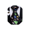 DiBanGu Mens Christmas Tie Set Funny Festive Tie Woven Pocket