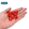 QUARKZMAN Pack of 50 Hex Nut Covers, M8 Red Plastic