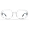 VISOONE Stylish Oversize Trendy Blue Light Blocking Glasses TR90 with