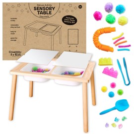 Creativity for Kids Deluxe Sensory Table: Color Party Sensory Table for Toddlers Age 3-5 (Sensory Bins Included), Toddler Activity Table, Kids Sensory Table with Sensory Toys