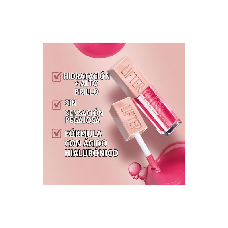 Maybelline Lifter Gloss Lip Gloss Makeup With Hyaluronic Acid, Hydrating,