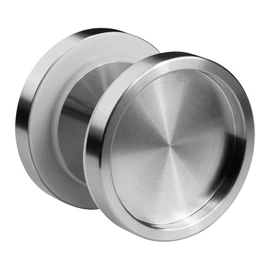 SOTECH Julika Sliding Door Handles Diameter 64 mm Brushed Stainless Steel for Wooden Doors, Solid Handle Shell for Room Doors, Pack of 1