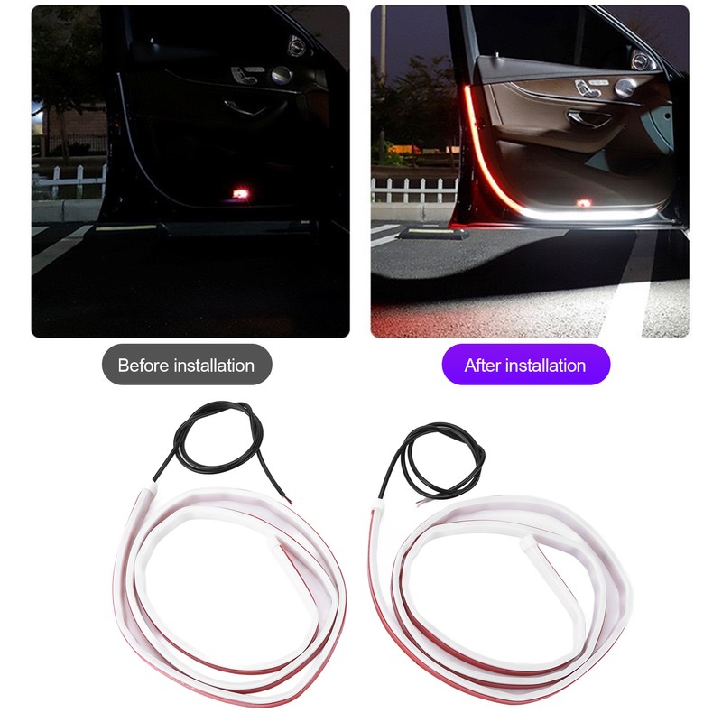 Car Door Light Strip Open Warning Slim Anti Rear End