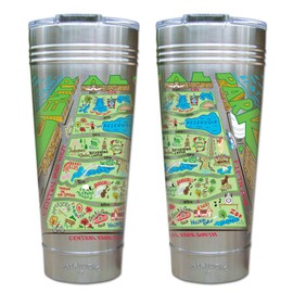 Catstudio Central Park Thermal Tumbler | Triple Wall Insulation With Non Slip Bottom | Great Travel Cup for Water, Coffee, Tea, or Smoothies