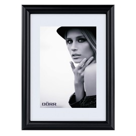 DÖRR Aqua Picture Frame Modern Colours Classic Simple Frame Real Glass Real Wood Black 13 x 18 cm