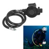 Scuba Breathing Secondary Valve with Medium Pressure Tube Adjustable Diving