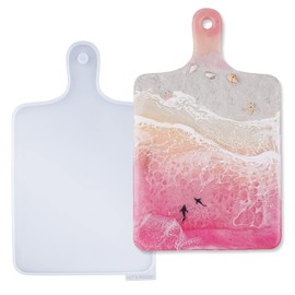 Moldes de bandeja de resina de silicona LET'S RESIN, moldes de resina epoxi para tabla de corte rectangular, moldes de silicona grandes para bandeja de servicio de resina, fundición de epoxi, arte y