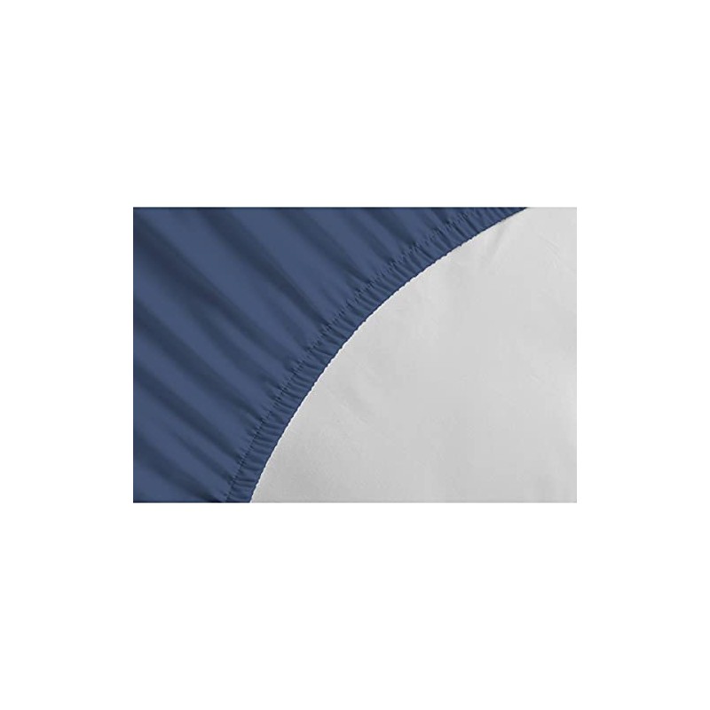 Home Linge Passion Dark Blue Fitted Sheet, 90 x 190