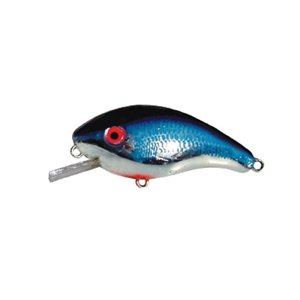 Mann's Bait Company Baby One Minus Fishing Lure (Pack of 1), 1/4-Ounce, Chrome/Blue