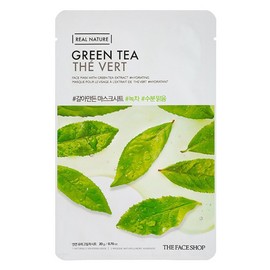 The Face Shop ground green tea mask sheet, 1 pack, 1 piece / 더페이스샵 갈아만든 녹차 마스크시트, 1개, 1개입