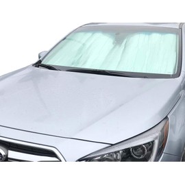 HeatShield, The Original Windshield Sun Shade, Custom-Fit for Subaru Legacy Sedan w/o Eyesight 2015, 2016, 2017, 2018, 2019 Silver Series