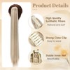 Benehair Ponytail Hairpiece, 66 cm Braid Extension with Clip, Straight,