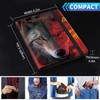 Fire Wolf PU Leather RFID Blocking Passport & Vaccine Card