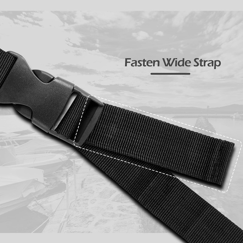 Solim Boat Cover Tie Down Straps, 6 Pack Heavy Duty