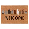 Welcome Doormat Coco Coir Door Mat Gift Welcome Chickens Farm