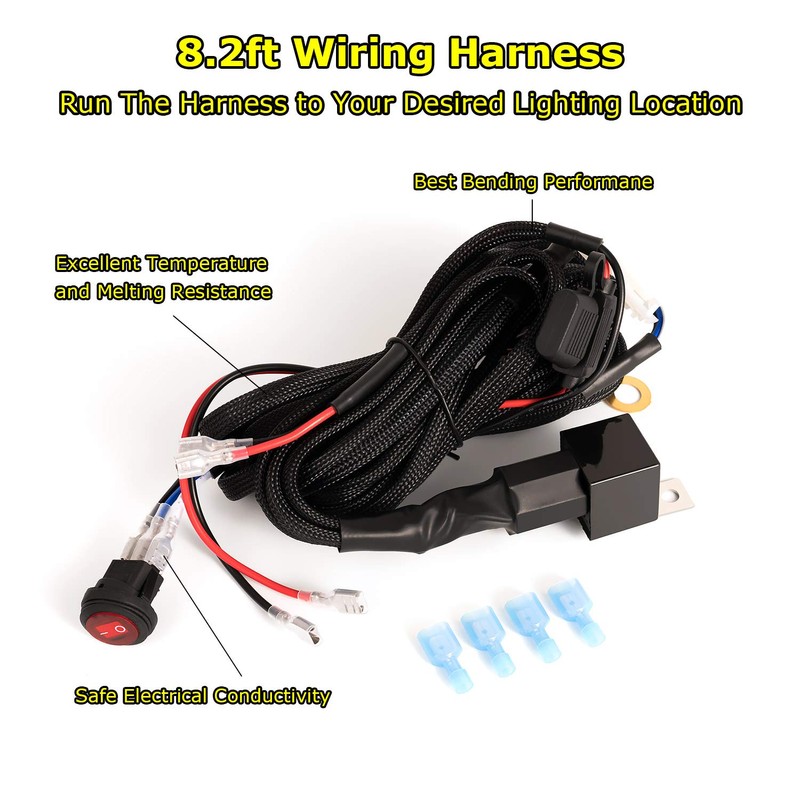 YCHOW-TECH - Arnés de cableado de 2 cables, 12 V,