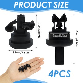 Rear Shelf Mounting Clips for Clio/Megane, 7705099001 8200675047, Pack of 4 Parcel Shelf Rear Clips Voiture Hook Parcel Shelf Compatible with Clio III IV V Megane III IV