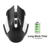 Gaming Mouse, Rechargeable Slim Silent Mouse, 2.4G Computer Mouse with