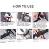 2 Pack Add a Bag Luggage Strap,Ling-Luo Adjustable Suitcase Belt