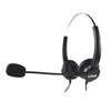 TriProC Binaural 4 Pin RJ9 Auriculares telefónicos para teléfonos fijos