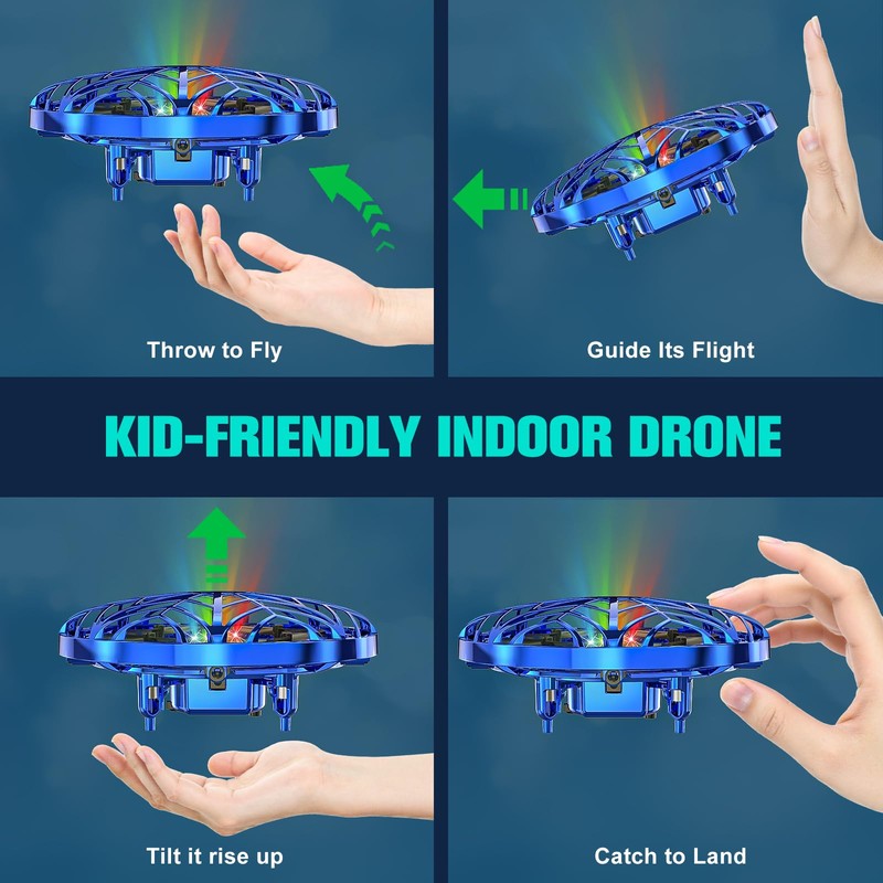 Hand Operated Drone for Kids - Easy to Fly Hover