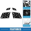 12PCS Car Steering Wheel Button Stickers Cover Interior Switch Button