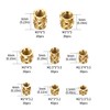 qxayxa 305 Pcs Brass Knurled Threaded Insert, M2 M2.5 M3
