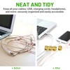 Cable Anchors for Desk Organization, 3 Pack Sturdy Aluminum Wire