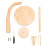 Yarn Holder Easy Installation Stable Structure Rotatable Wooden Yarn Ball