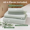 Bedlifes Queen Size 4-Piece Blend Rayon Derived from Bamboo Sheets