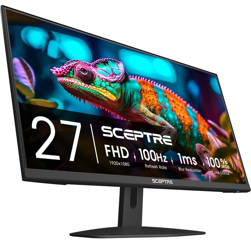 Sceptre 27-Inch Gaming Monitor, FHD 1080p, 100Hz, 1ms, DisplayPort, HDMI
