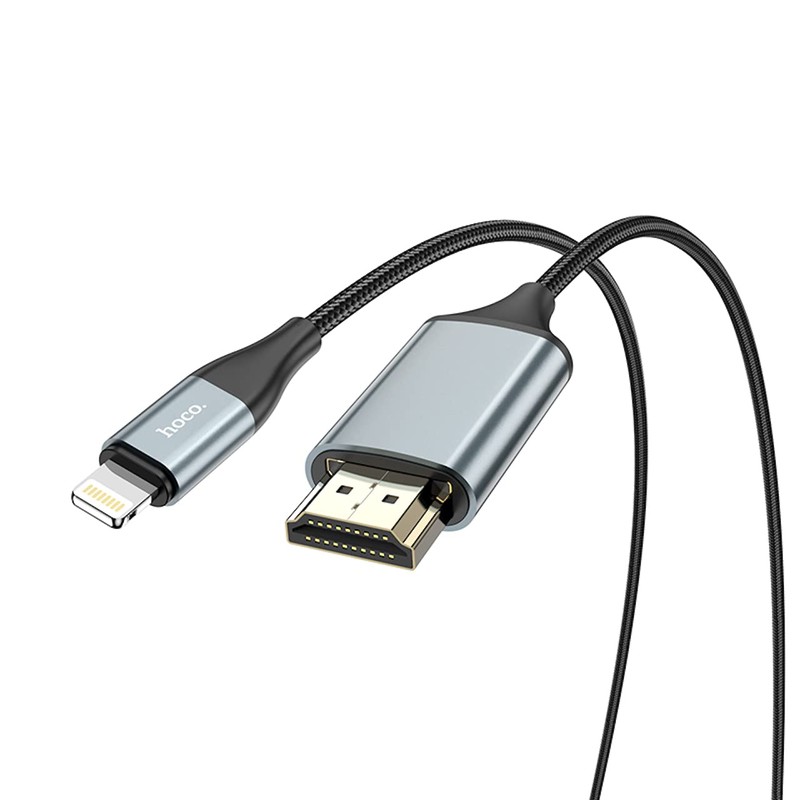 Hoco UA15 Lightning to HDMI 4K Adapter Cable, 2 Metre