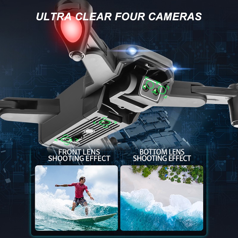 S186 Drone Fixed Height 3 Side Obstacle Avoidance Drone with