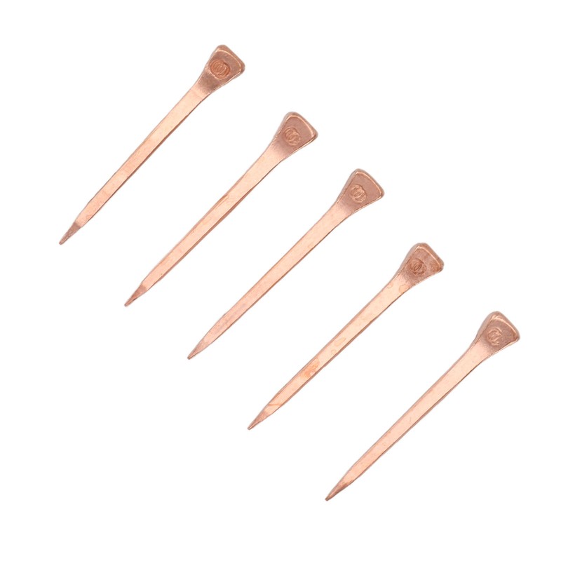 250Pcs Horseshoe Nails Copper Plated Rustproof Equestrian Riding Equipment Pet