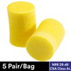 3M Ear Plugs, 5 Pairs/Poly Bag, E-A-R Classic VP312-1201, Uncorded,