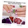 Beavorty Unique Nail Sequins Iridescent Butterfly Heart Shaped Decorative Nail