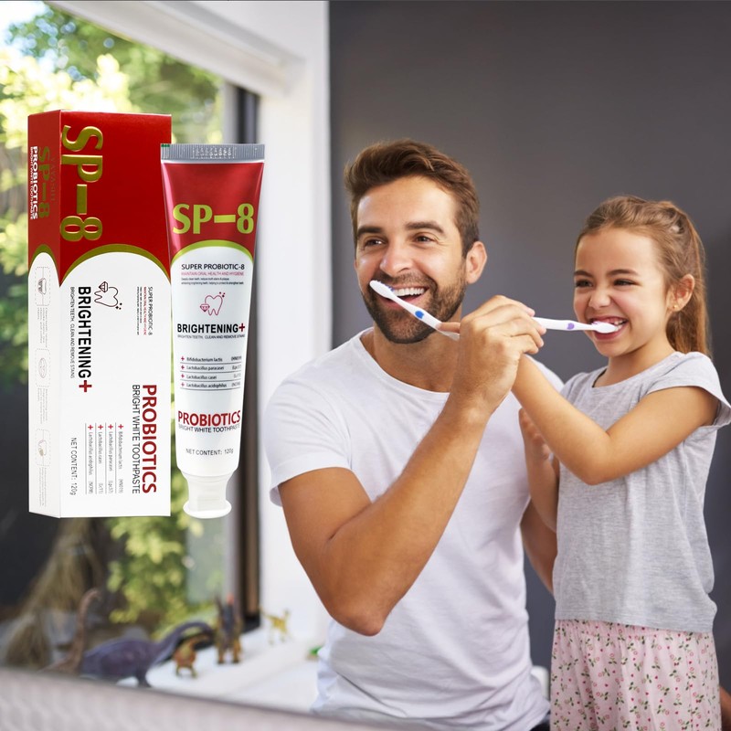 VLUVLA 3pcs SP-8 Probiotic Toothpaste 120g, Ultra Whitening & Deep