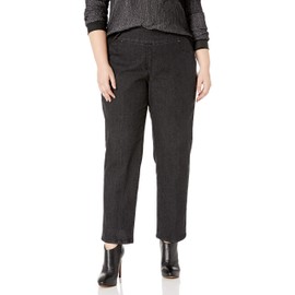 Ruby Rd. womens Plus-size Pull-on Extra Strech Denim Jeans, Black, 20 US