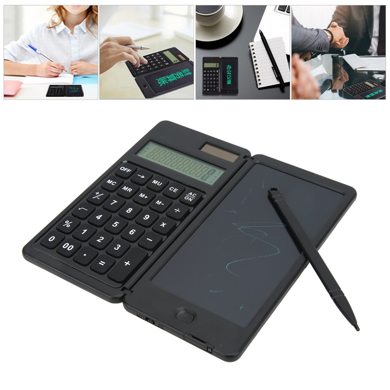 Calculator Notepad 10 Digit Display Dual Power Drive 128g Multifunction