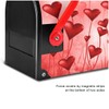 Wamika Valentine's Day Love Heart Flowers Rose Romantic Mailbox Covers